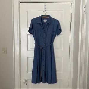 Talbots Denim Fit and Flare Dress